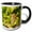 Black/White, variant on 3drose, California, Napa Valley, Sonoma County. White Grapes on Vine., 15oz Mug