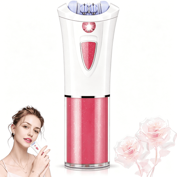 EXLEAF Epilator for Women Facial Hair Removal,Smooth Glide Electric Epilator with Led Light,Rechargeable Electric Hair Remover for Face,Bikini,Arms&Legs,Women'S Electric Tweezers for Facial Use