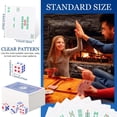 thumbnail image 2 of LEEYNEER Family Party Card Mahjong Game Set Silent Soft Tiles for Home Travel Team Building Tabletop Entertainment, 2 of 8