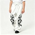 thumbnail image 2 of CONZONE Toddler Boys Baggy Sweatpants Y2K Graphic Joggers for Boys Drawstring Fall Winter Athletic Trousers with Pockets, 2 of 5