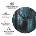 thumbnail image 3 of Yiaed Mystical Forest Elk Print Leather Coasters for Drinks - Cup Coasters Coffee Table Kitchen Table Bar, Home & Office Gifts Handmade Drink Coasters-Round Shape, 3 of 6