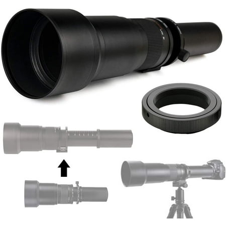 Commander Optics 650-1300mm f/8-16 HD Telephoto Zoom Lens for Canon EOS 90D, 80D, 77D, 70D, 60D, 7D, 6D, 6D Mark II, 5D Mark IV, 7D Mark II, T8i, T7i, T7, T6s, T6i, T6, T5i, T5, SL2, SL3 DSLR Cameras