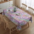 thumbnail image 2 of Colorful Cartoon Unicorn Pattern Rectangle Tablecloth 60"x84",Waterproof Polyester Rectangle Table Cloth, Wipeable Spillproof Polyester Tablecloth for Dining, Camping, Indoor and Outdoor, 2 of 5