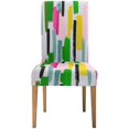 thumbnail image 2 of ABPHQTO Trazos de acuarela de colores. Funda protectora para silla elástica, funda para asiento para comedor, Hotel, boda, fiesta, juego de 4, 2 of 4