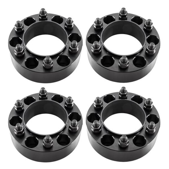 Fithood 4pc 2" 6x5.5 Wheel Spacer Adapters 12x1.5 Stud 6 Lug For TOYOTAf Tacoma 2001-2018