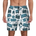 thumbnail image 3 of Uemuo Modern Furniture Pattern Mens Swim Trunks Quick Dry Board Shorts with Mesh Lining, Stretch Beach Shorts Quick Dry No-Chafing Board Shorts-X-Large, 3 of 9