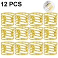 thumbnail image 1 of Juego de 12 anillos para servilletas, elegantes hebillas para anillos para servilletas con un patrón único WD.WDQZL Hogar, 1 of 2