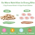 thumbnail image 6 of Freeze Dried Chicken Cat Treats  21.3 oz, Single Ingredient Chicken High Protein Pet Training Snacks or Food Topper for Cats & Dogs, 6 of 8