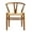 Walnut, variant on Heavenly Collection | Wishbone Black Wood Dining Chair for Kitchen or Dining Room