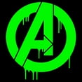 thumbnail image 2 of Men's Marvel Avengers Logo Green Paint Drip  Pull Over Hoodie, 2 of 4