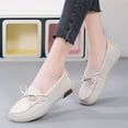 thumbnail image 5 of Big Size Women's Casual Loafers Slip On Leather Shoes Lightweight Casual Walking Shoes Female Moccasins Classic Penny Loafer Flats Boat Shoes, 5 of 10