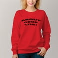 thumbnail image 2 of Women's About Pattern Crew Neck Pullover Cozy Clothes Autumn Winter, 2 of 11