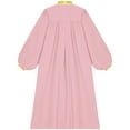 thumbnail image 4 of TiaoBug Boys Muslim Thobe Girls Gold Trim Loose Choir Robe Kaftan Middle East Festival Party Church Gown Pink 12, 4 of 5