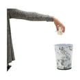 thumbnail image 3 of Bath Bliss 2 Pack Bathroom Trash Can in Marble, 3 of 7