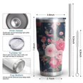 thumbnail image 6 of 30oz Pioneer Flower Tumblers Stainless Steel Tumbler with Lid and Straw,Vacuum Insulated Double Wall Travel Tumbler Cups Mug with Cleaning Brush for Coffee,Tea, 6 of 7
