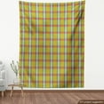 thumbnail image 4 of Ambesonne Fashion Fabric by the Yard Upholstery, Vintage Colorful Plaid Art, 10 Yards, Dark Yellow Amber and Quartz, 4 of 5