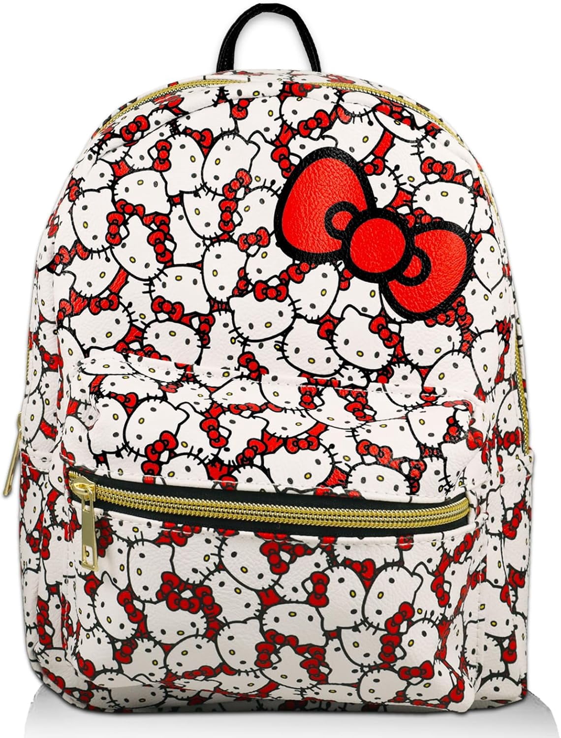 Sanrio Hello Kitty Large Backpack 16 Inches Leatherette All-over In-print Backpack