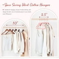 thumbnail image 4 of Percheros HOUSE DAY de terciopelo rosa, paquete de 60 unidades, para mujer, 4 of 7