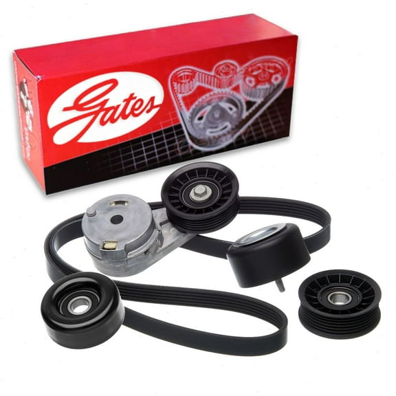Gates Complete Serpentine Belt Drive Component Kit compatible with Chevrolet Impala 3.5L 3.9L V6 2006-2011