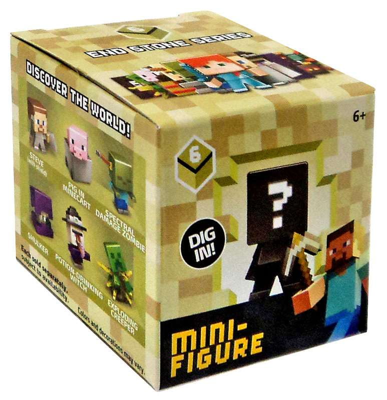 MINECRAFT MINI-FIGURE WOOD SERIES 10 BLIND BOXES SEALED FREE SHIPPING LOT OF 3 