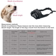 thumbnail image 4 of Cubierta de nylon respirable de la boca del perro de la malla, bozal del ajuste rápido con las correas ajustables, cubierta de la boca del animal doméstico, p, 4 of 5