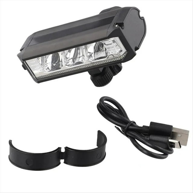 Delantero para Bicicleta, Recargable por USB, Linterna de Alta Potencia, Súper Brillante y Duradera para Ciclismo.