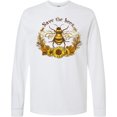 thumbnail image 3 of Inktastic Grunge Save the Bees Long Sleeve T-Shirt, 3 of 5