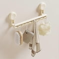 thumbnail image 3 of Plastic Hanging Towel Holder Multifunctional Bathroom Storage Hanger for Washroom Toilet, 3 of 5