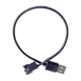 thumbnail image 4 of Naiovety Compatible inconsútil del cable de conexión del adaptador del ventilador de caja USB negro a 4 pines Compatible Decoración del hogar, 4 of 6