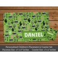 thumbnail image 3 of Printtoo Personalized Placemat & Coaster Set For Kids Toddlers,Birthday Gift For Boys,Gift For Girls,Raccoon-11x17 Inch, 3 of 6