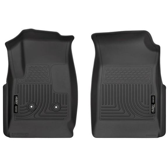Husky Liners 18111 Weatherbeater Floor Mats Fit 2015-2022 Chevy Colorado/GMC Canyon Crew/Extended Cab Front Row Liners 2pc Black