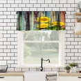 thumbnail image 2 of Sunflower Kitchen Curtains and Valances Set 3 Pieces Yellow Floral Kitchen Curtains Floral Window Treatments for Cafe Living Room Decor 54x18 Inch, 1 Panel, 2 of 5