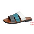 thumbnail image 7 of LOVZFMLL Flat Sandals for Women 2025 Slip On Open Toe Slides Sandals Summer Casual Outdoor Beach Vacation Slippers Green 9, 7 of 7