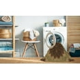 thumbnail image 2 of Ahgly Company Machine Washable Indoor Square Transitional Cinnamon Brown Area Rugs, 6' Square, 2 of 7