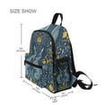 thumbnail image 3 of FORMRS School Backpack with Front Zippered Pocket 12" Student Travel Daypack, Yellow Forest Pattern, 3 of 6