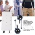 thumbnail image 4 of Walker Wheels, Walker Bath Board Stabilidad 5 Niveles de Altura Rueda Blanca Para Caminantes de 4 Piernas, 4 of 7