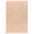 thumbnail image 2 of Hauteloom Sang Recycled Material Living Room, Bedroom Area Rug - Bohemian, Transitional - Dusty Pink, Dark Pink, Tan - 8' x 10', 2 of 9