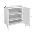 thumbnail image 4 of Design House Ready to Assemble Wall Mounted Fitness Cabinet in White, 33-Inch by 36-Inch by 12-Inch, 4 of 17