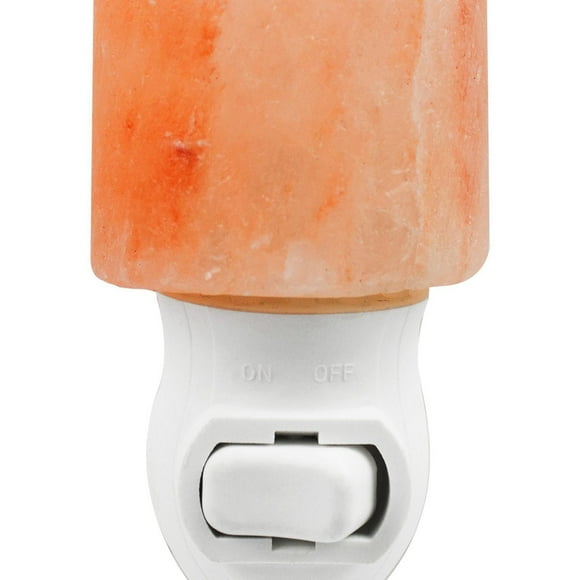 Himalayan Salt Cylinder Night Light, Manual On/Off Switch, 7W Incandescent Bulb Included