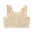 thumbnail image 6 of Baywell Women's Front Closure Lace Wireless Back Support Posture Bra Plus Size Skin 2XL, 6 of 10
