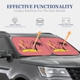 thumbnail image 4 of Kll Let'S Go Beach Windshield Sun Shade 2-Piece Foldable Car Front Window Sunshade For Most Sedans Suv Truck - Auto Sun Blocker Visor Protector Blocks Max Uv Rays - Medium, 4 of 7