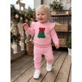 thumbnail image 3 of RUINIXCW Baby Girl Christmas Outfits Long Sleeve Tree Embroidery Sweatshirt + Pants, 3 of 8