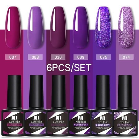 Gel Nail Polish Set, 6 Piece Solid Gel Polish Set | Walmart Canada