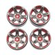 thumbnail image 1 of 4 Pack RC Wheels Crowler Cars Herramientas de control remoto Herramientas de automóvil Motores de juguete Motores Suministros Reemplazo para SCX10 90027 90028 90034 90044 ROJO Inevent FN000803-01, 1 of 7