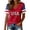 1-Red, variant on 250th Anniversary USA Shirt Women 1776-2026 American Flag Print V-Neck T Shirts 4th of July Short Sleeves Patriotic Tees Loose Comfortable 250 Years Independence Day Tops 2-Red M