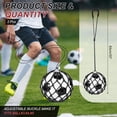 thumbnail image 2 of Uxcell Soccer Ball Kicking Net Solo Football Ball Kick Net Practice Training Aid Soccer Return for Ball Black, 2 of 6