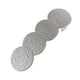 thumbnail image 4 of Horquilla minimalista redonda con textura para el cabello para niñas, accesorios para el cabello, joyería Plata, 4 of 8