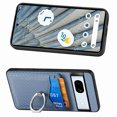 thumbnail image 4 of Allytech Wallet Case for Google Pixel 7A, Weave Texture TPU Cards Holder Ring Holder Kickstand Shockproof Anti-Scratch Bumper Back Cover Case for Google Pixel 7A - Blue, 4 of 13