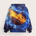 thumbnail image 5 of IWRICH Boys Printed 3D Graphic Hoodies Long Sleeve Hooded Sweatshirts Warm,Size 3-13 Years 01-Blue 130, 5 of 6