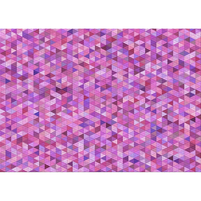 Ahgly Tapis Rectangulaire Lavable en Machine Intérieur Transitionnel Violet Violet, 8 Pieds x 10 Pieds